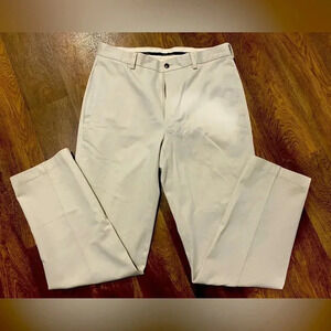Brooks Brothers Advantage Chino Clark Flat Front SIZE 33X32